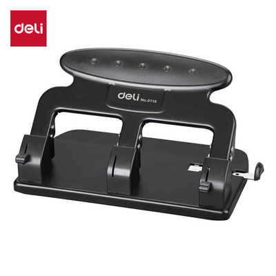 得力(deli)No.0116三孔打孔器孔径7mm孔距108mm单次可打35页