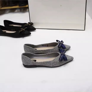 春鞋女单鞋2026新款百搭豆豆鞋女夏款小香风平底鞋女温柔配裙子