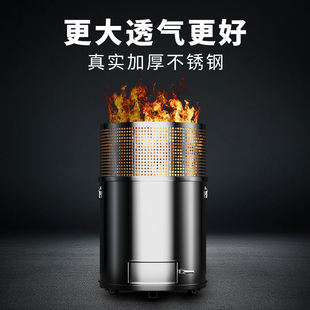 特大烧金桶不锈钢加厚烧纸桶元宝炉焚化炉焚烧桶寺庙烧经桶化金01