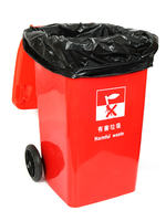 Large-sized black thickened plastic bags for commercial and household use, hotels, kitchens, property management, sanitation, and extra large flat-mouth sizes thumbnail 3