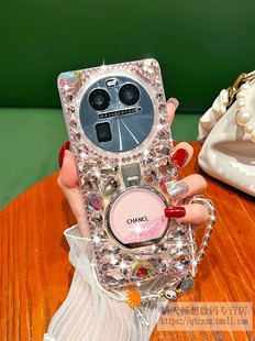 适用于oppofindx6手机壳新款findx6pro曲面屏硅胶软壳全包镜头防摔带挂绳a1镶钻透明支架高端a2pro女款