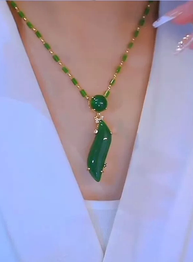 原创设计玛瑙玉石气质时尚项链