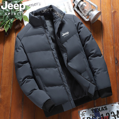 JEEPSPIRIT吉普羽绒棉服男2025