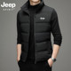 JEEP吉普羽绒棉马甲男士 坎肩宽松保暖外套 潮流帅气无袖 秋冬季 新款