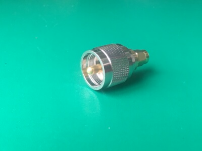 手台车载对讲机天线转接头PL259 UHF-J公头转SMA-M 公头 adapter
