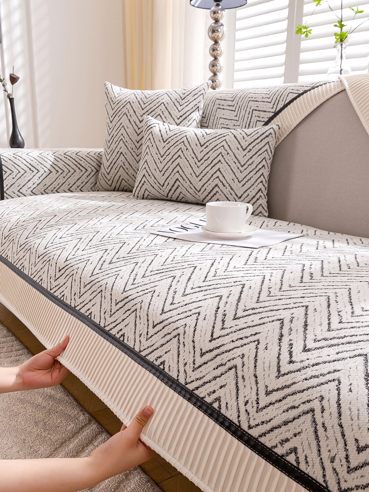 雪尼尔沙发垫现代轻奢防滑沙发套罩组合沙发盖布巾四季通用坐垫子,居家布艺,沙发垫,淘宝优惠券,粉丝福利购,淘宝优惠卷