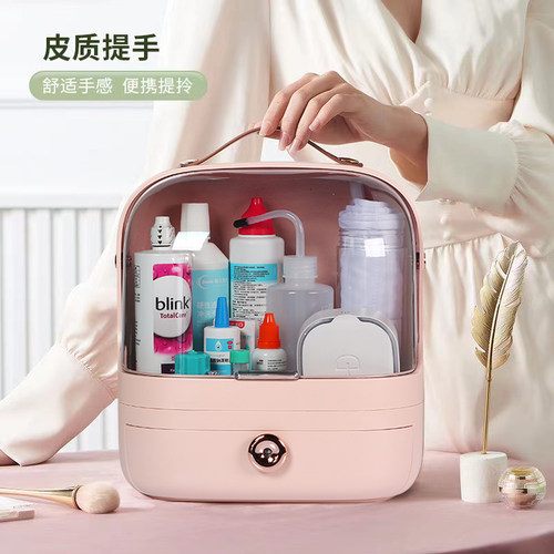 角塑镜分层收纳盒方便携带