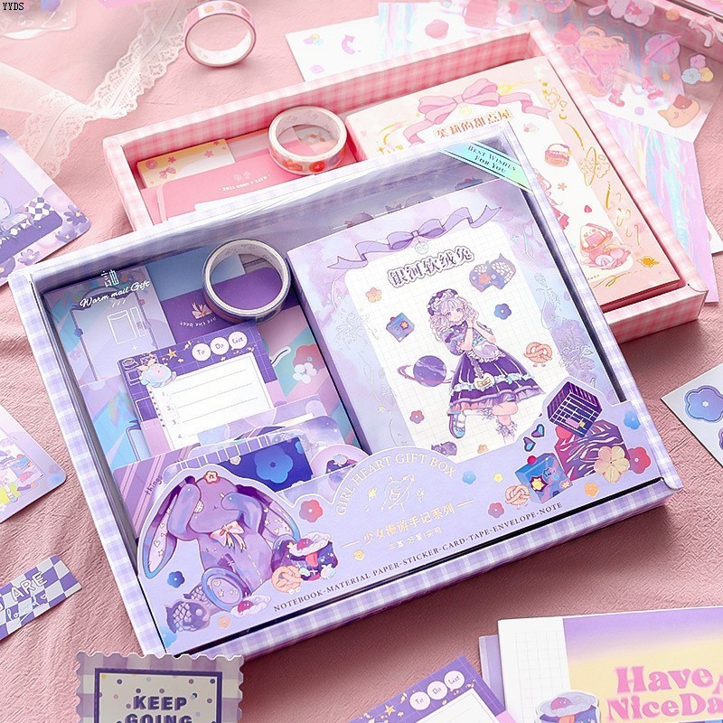 寄isn系列日记礼物少女组漫游可爱少女文艺套装素材班级手帐心暖