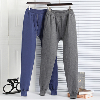 老年棉裤男士冬季加厚三层南极棉