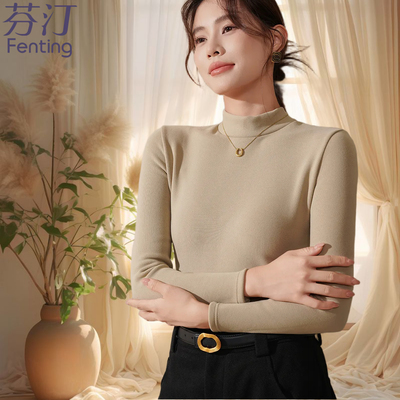 冬天保暖内衣女加绒加厚打底衫新