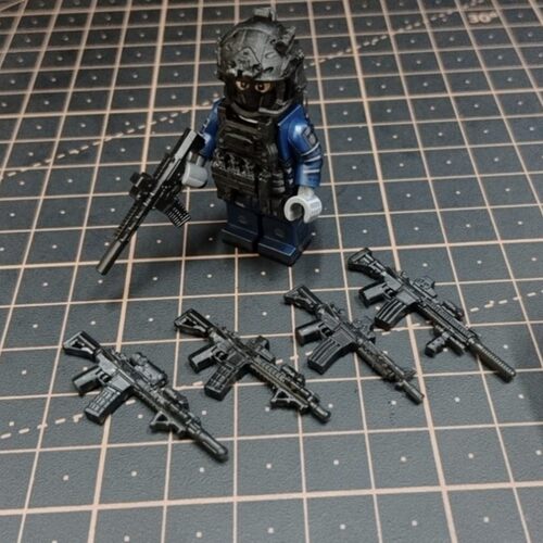MOC积木人仔武器装备特种兵小人