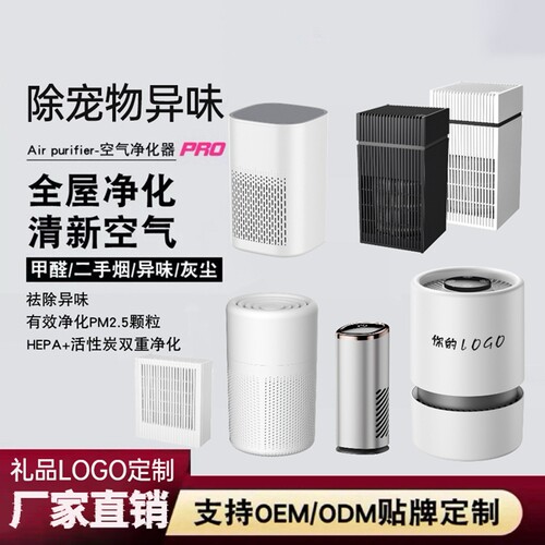 桌面USB空气净化器 车载室内除烟味除甲醛除味净化机礼品定制LOGO