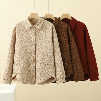 中老年女装妈妈装翻领秋装外套