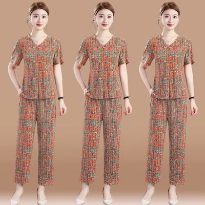 洋气短袖女妈妈装夏装薄款