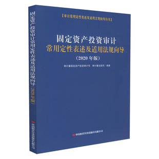 固定资产投资审计常用定性表述及适用法规向导 2020版