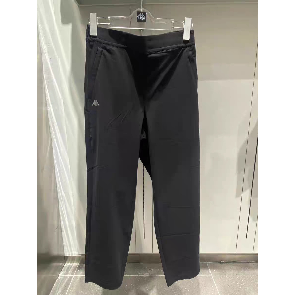 卡帕背靠背Kappa女子2025夏款速干运动休闲长裤9分裤K0F42CJ40