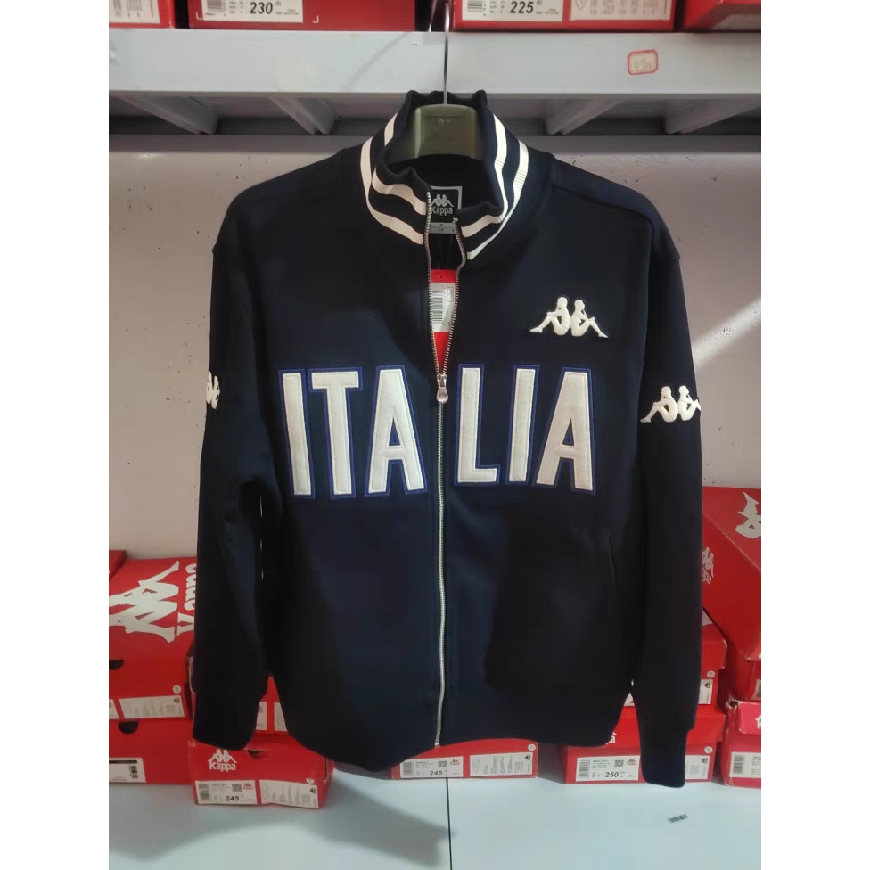 Kappa卡帕背靠背2023新款男撞色立领卫衣字母休闲外套K0D72WK02