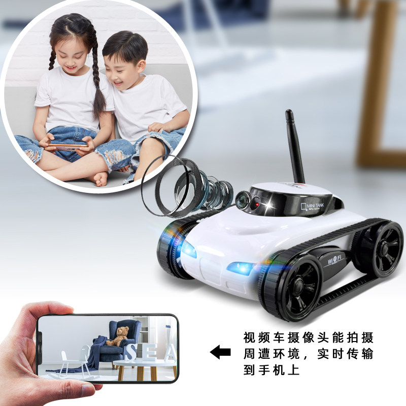 원격 제어 무선 카메라 라이트 WIFI 비디오 자동차 비디오 사진 크롤러 자동차 어린이 소년 장난감