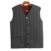 中老年男加绒棉马甲爸爸装 马甲 加厚保暖坎肩老人背心居家内穿大码