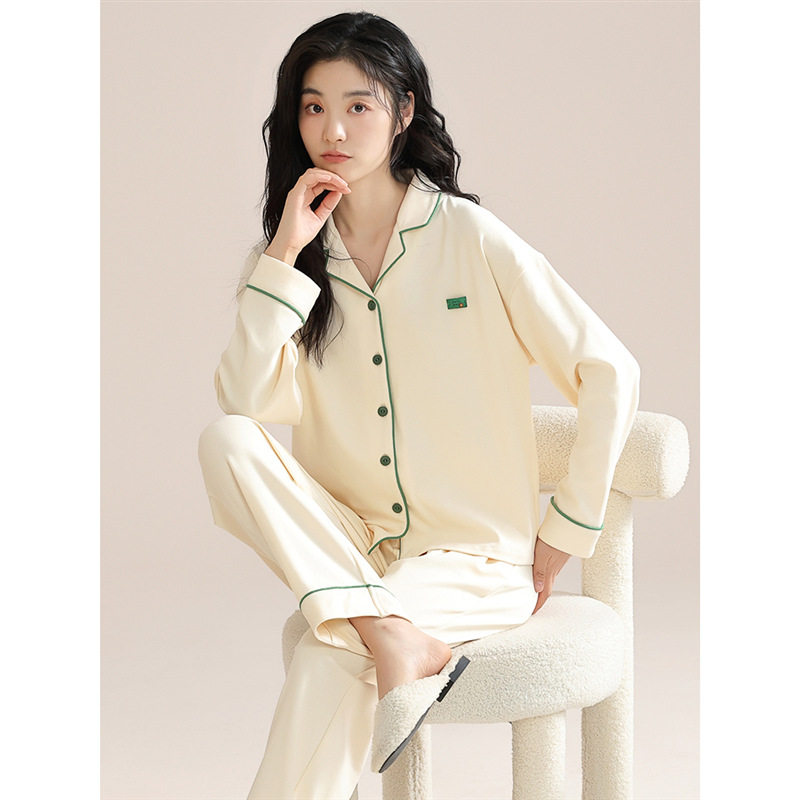 100%纯棉睡衣女秋冬款2025新款女款冬季女士长袖套装家居服春秋款