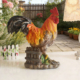 仿真小公鸡摆件十二生肖风水雕塑花园家居玄关庭院装 饰摆设工艺品