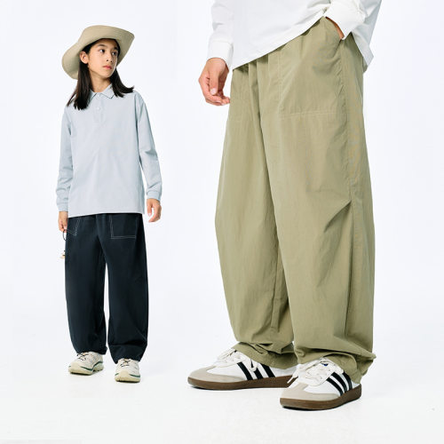 直筒宽松户外休闲青少年阔腿长裤
