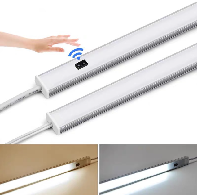 厂家现货地摊灯LED手扫灯条DC12V低压智能感应LED橱柜灯条