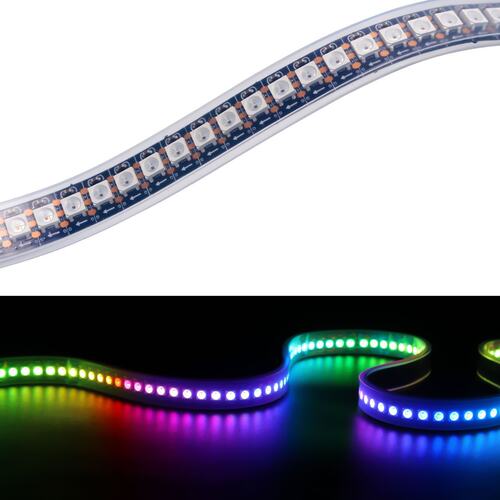 WS2812B SK6812 RGB 144灯 全彩灯带 软灯条 5V 幻彩5050内置IC