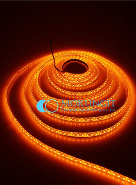 12V 5050高亮防水橙色LED灯条12V橙色桔色LED灯带12V3528橙色灯带