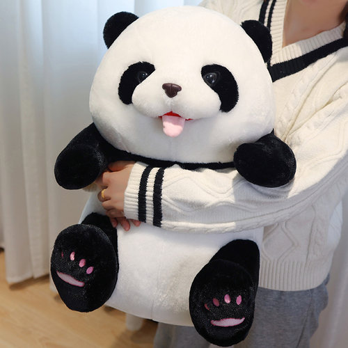 肥版花花熊猫玩偶萌兰毛绒玩具