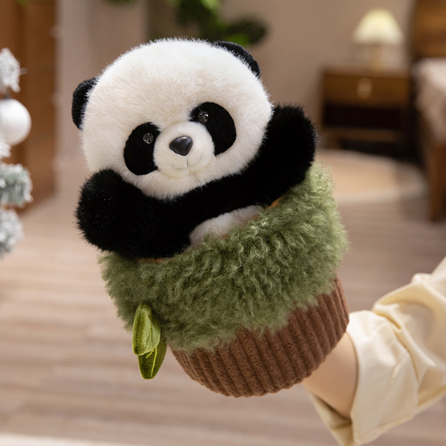 大熊猫玩偶手偶毛绒玩具儿童女孩