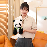 Кукла, морковный рюкзак, панда, 25 см