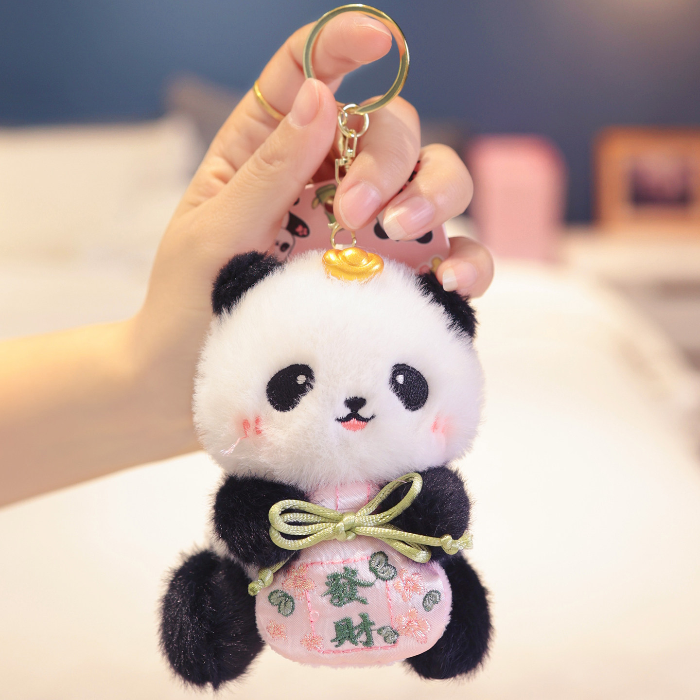 大熊猫玩偶挂件公仔包包挂饰女生图片