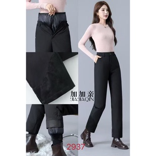 加加亲2937羽绒裤女外穿可脱卸冬2025新款加厚保暖直筒女裤
