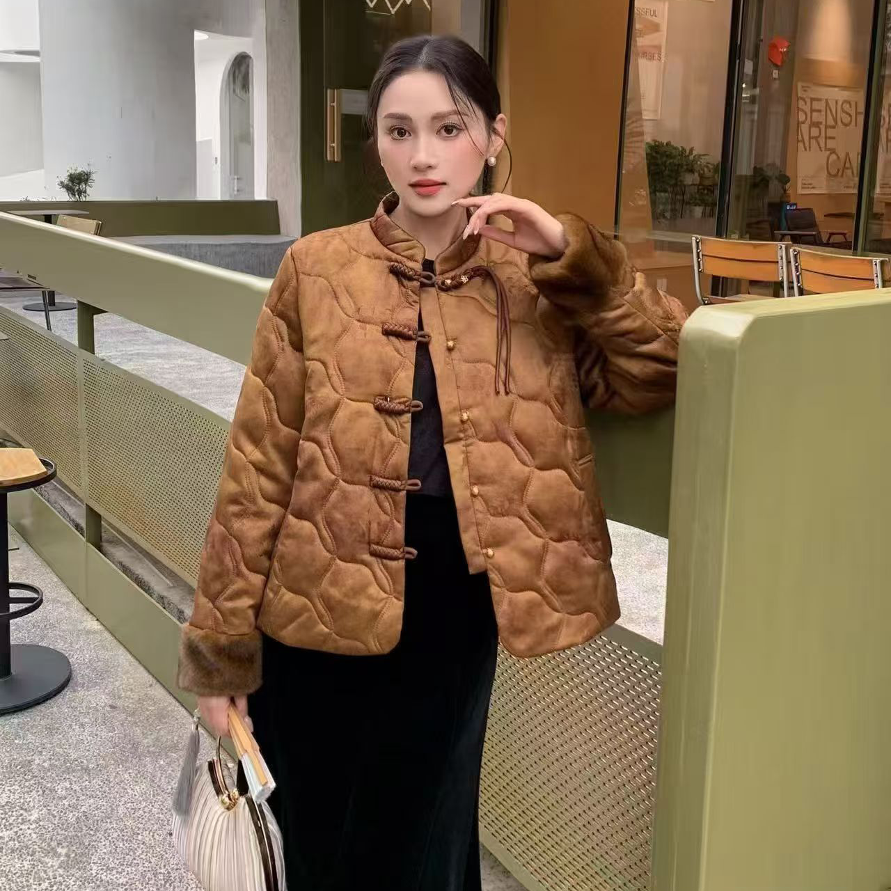 新款百搭宽松短款棉衣外套