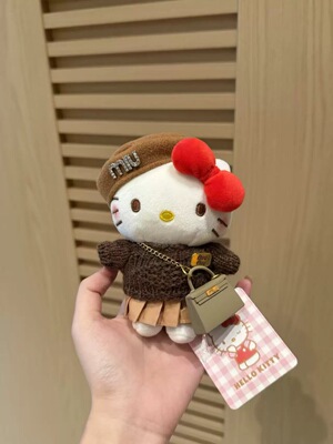 正版英伦风hellokitty包包挂件miu系kt猫书包挂饰女生礼物伴手礼