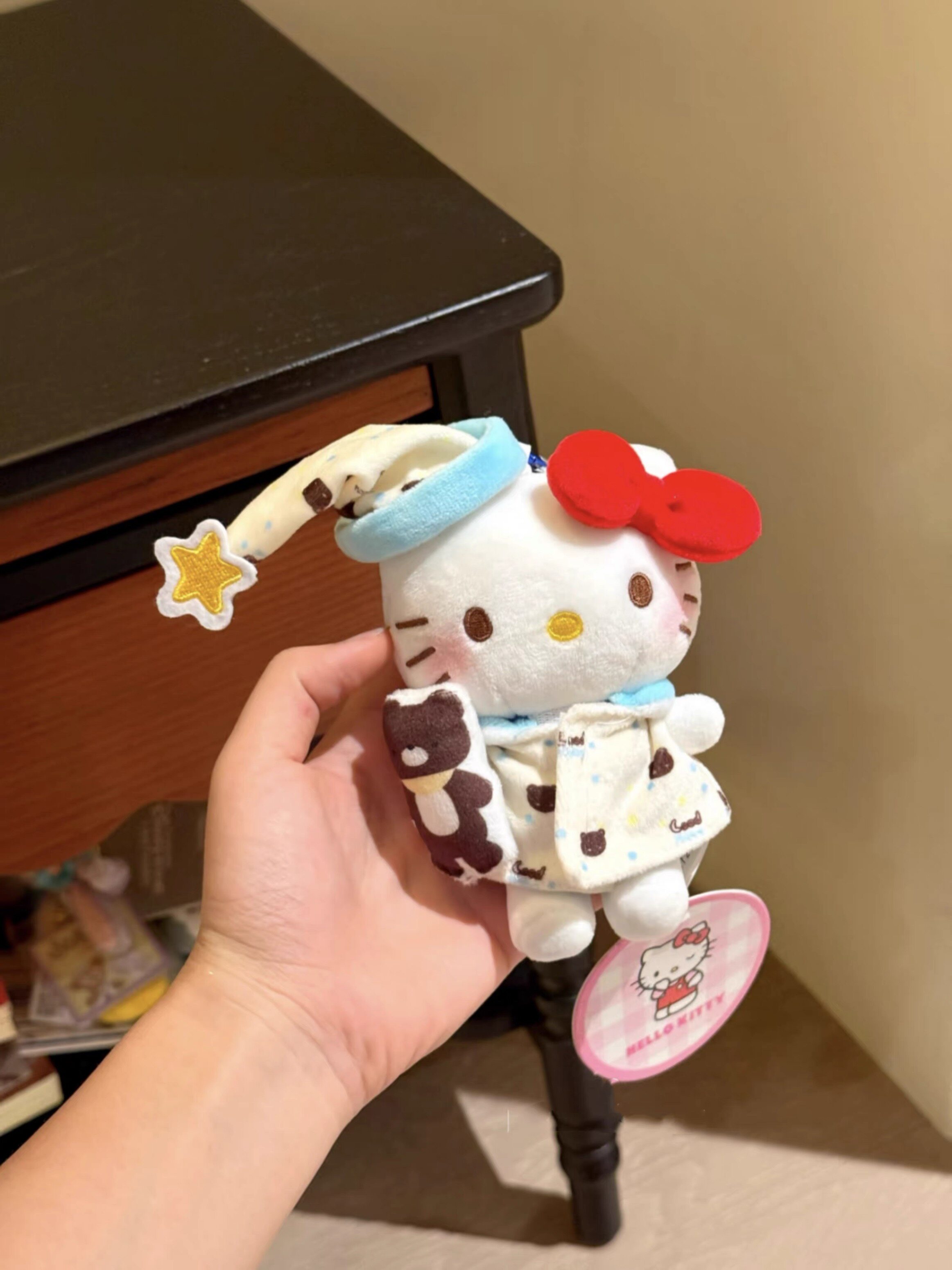 正版睡衣KT包包挂件hellokitty可爱毛绒公仔玩偶钥匙扣礼物伴手礼图片