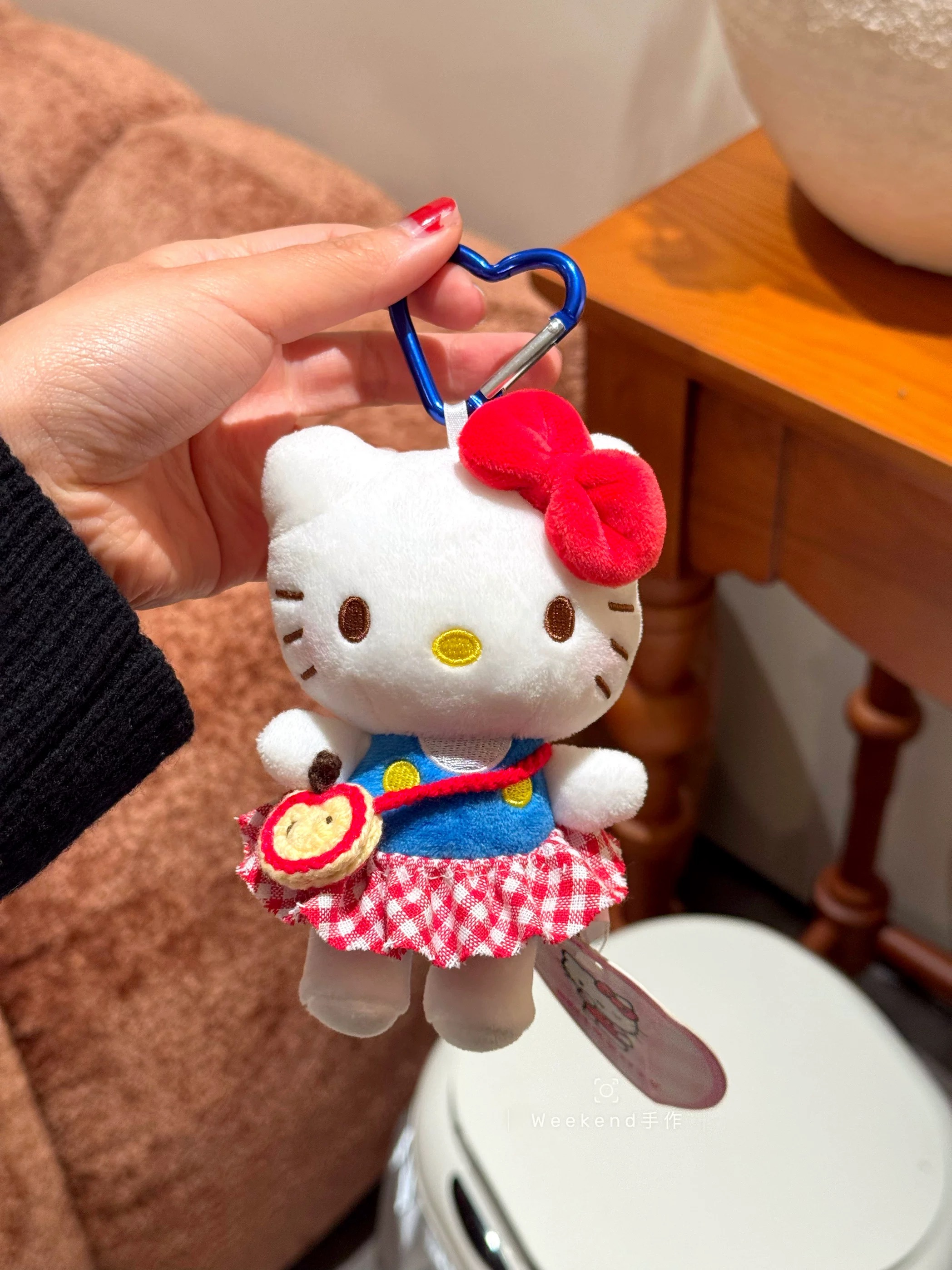 【正版】hellokitty包包挂件毛绒玩偶汽车钥匙扣女生礼物伴手礼