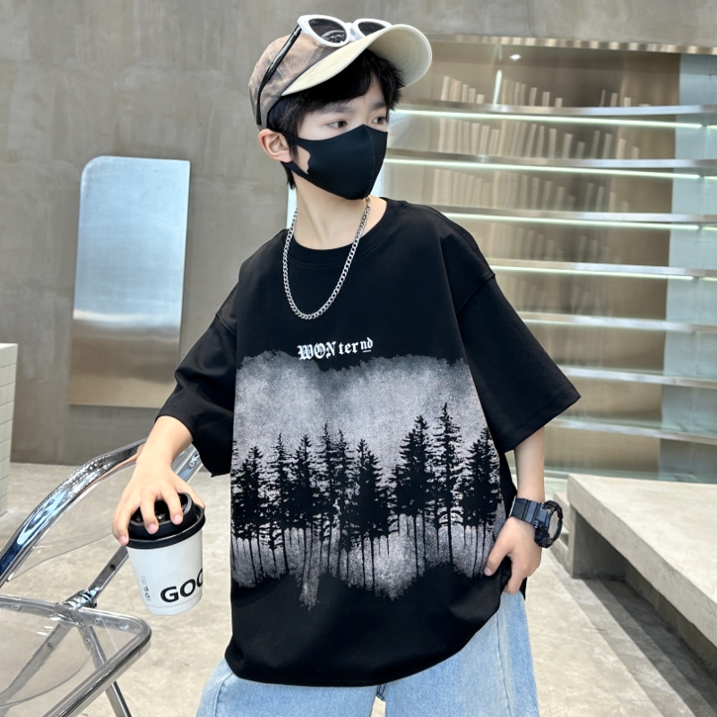 男童短袖t恤夏季2025新款