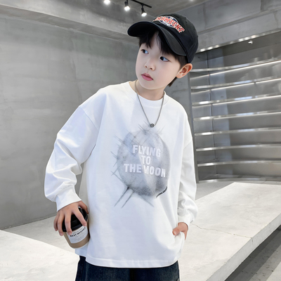 男童长袖t恤春秋款2025新款