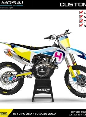 16-19HUSQVARNA恒建250克维思K18胡斯瓦纳fe开禧越野摩托贴花贴纸