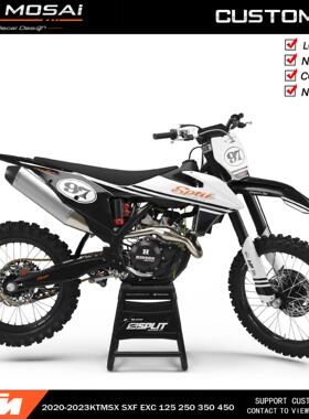 适用于2020-2023KTM 125EXC250 300SXF350越野摩托车贴花贴膜贴画