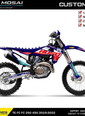 HUSQVARNA2022-23胡思瓦娜TE300 FE250 350 越野摩托车贴花车贴画
