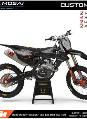 适用于2016-2019KTM125EXC250SXF300克维斯K16越野摩托车贴花贴膜
