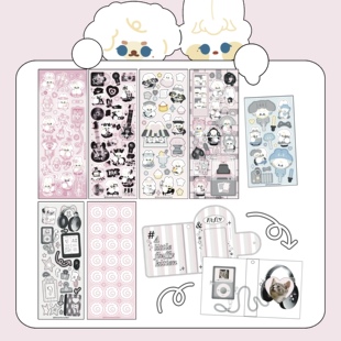 【StrawberryTart】现货 咕卡可爱卡册卡包咕盘镭射膜装饰diy贴纸