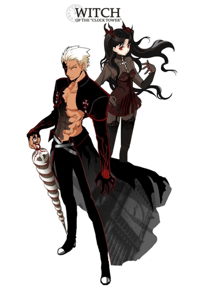 fate stay night 红a.黑化ver fate stay night 远坂凛.ver