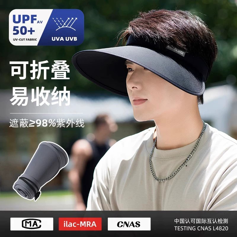 冰丝大檐防晒帽男士户外防紫外线图片