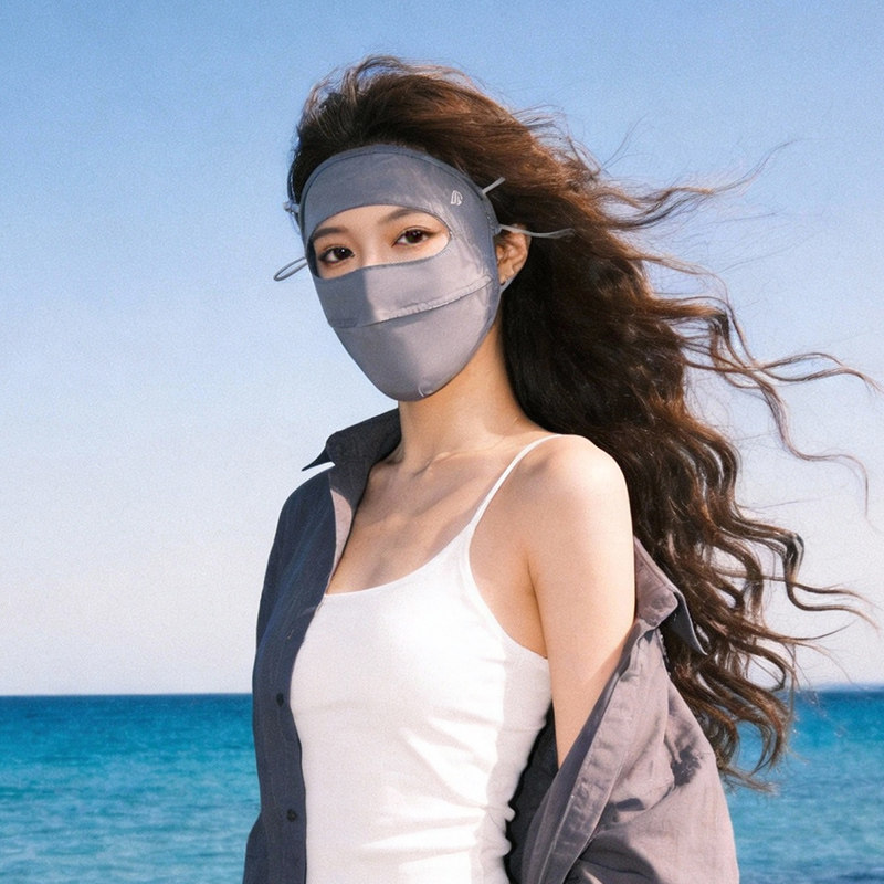 防晒面罩女夏季户外骑行开车遮阳脸基尼防紫外线遮脸透气冰丝口罩,服饰配件/皮带/帽子/围巾,防晒面纱/面罩,淘宝优惠券,粉丝福利购,淘宝优惠卷