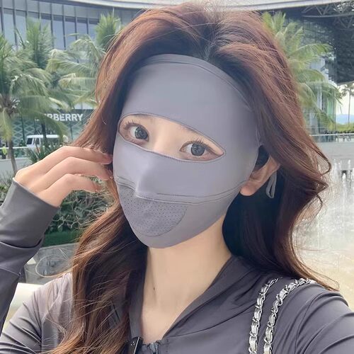 冰丝防晒面罩女夏季2026新款医美防紫外线骑行开车脸基尼全脸口罩