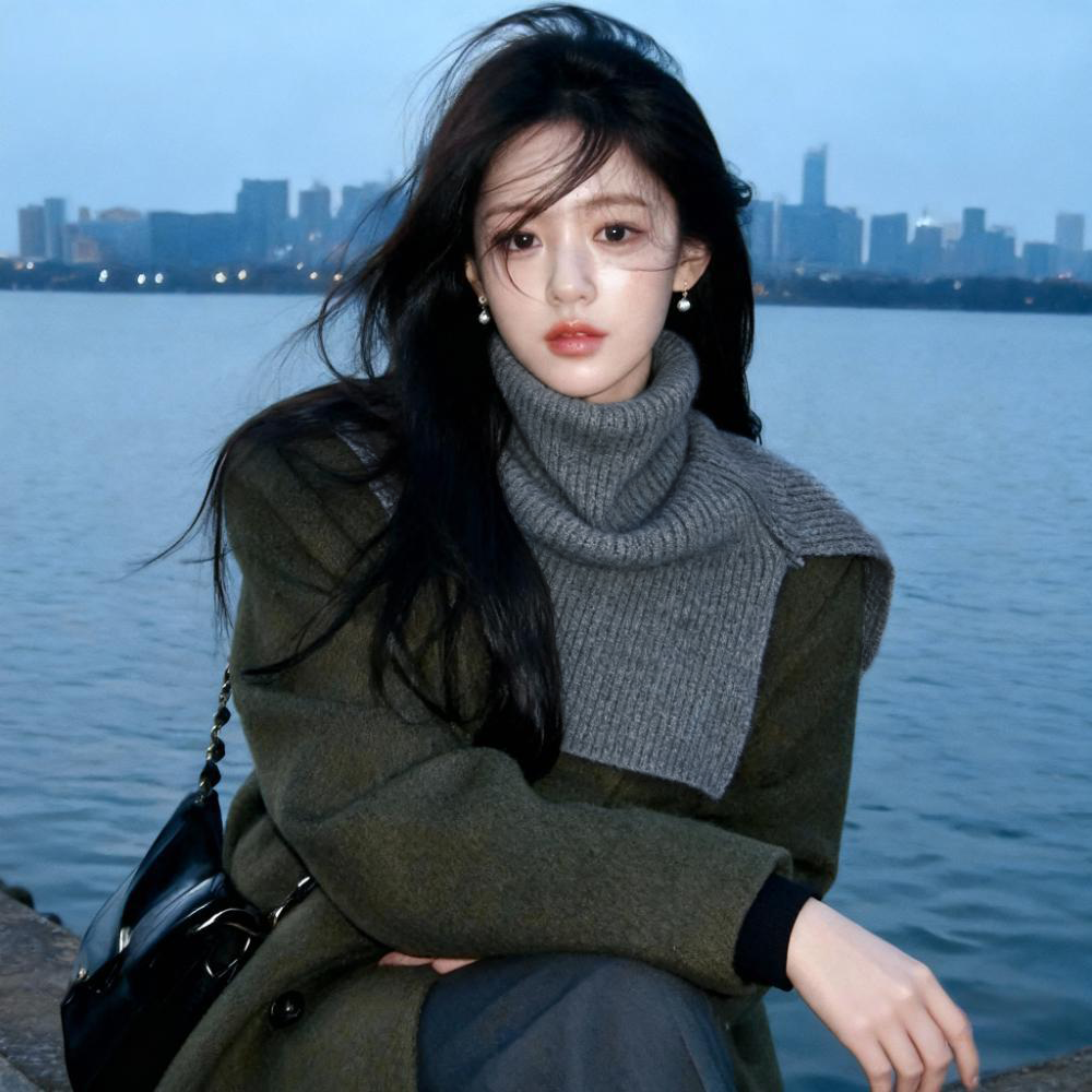 围巾女冬季2025新款时尚外搭配大衣假领脖套针织围脖韩系毛线披肩,服饰配件/皮带/帽子/围巾,围巾/丝巾/披肩,淘宝优惠券,粉丝福利购,淘宝优惠卷